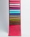 44607 Luxury Ribbed Velvet Plain Curtain