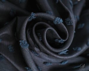 Popcorn Textured Soft Geometric Curtain - Image 4