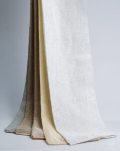 Cenova Veloura Ripple Natural Sheer Curtains