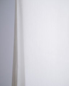 Vakko Fine Weave Linen Look Light Filtering Sheer Curtains - Image 2