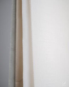 Bensu Minimalist Linen Weave Sheer Curtains - Image 2