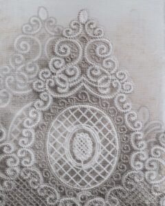 Bengu Baroque Embroidered Linen Texture Sheers - Image 7