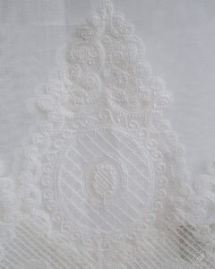 Bengu Baroque Embroidered Linen Texture Sheers - Image 5