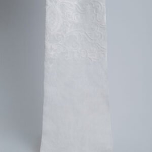 5014 Ornate Scroll Embroidery Linen-Look Sheer