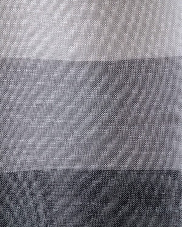 Leon Modern Colorblock Linen-Weave Sheer Curtains - Image 7