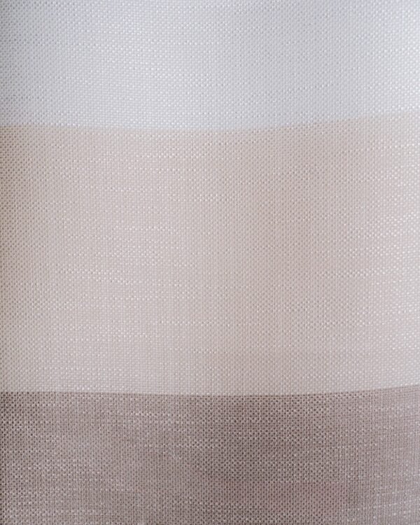 Leon Modern Colorblock Linen-Weave Sheer Curtains - Image 5
