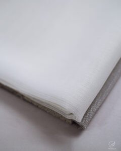 Leon Modern Colorblock Linen-Weave Sheer Curtains - Image 4