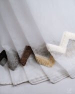 Zuhre Soft Textured Chevron Tufted Sheer Curtains - Image 9