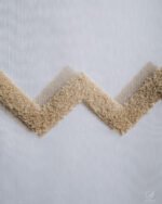Zuhre Soft Textured Chevron Tufted Sheer Curtains - Image 6