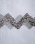 Zuhre Soft Textured Chevron Tufted Sheer Curtains - Image 4