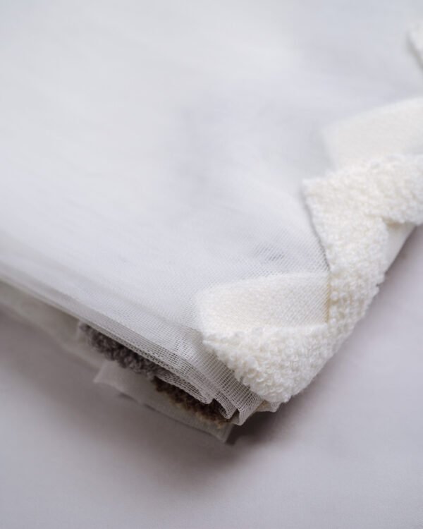 Zuhre Textured Chevron Tufted Sheer Curtains - Image 3