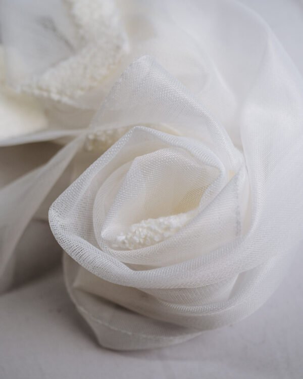 Zuhre Textured Chevron Tufted Sheer Curtains - Image 2