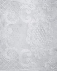 Sahsu Baroque Embroidery Linen Look Sheer Curtains - Image 7