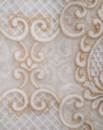Sahsu Baroque Embroidery Linen Look Sheer Curtains - Image 6