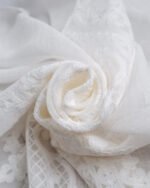 Sahsu Baroque Embroidery Linen Look Sheer Curtains - Image 4