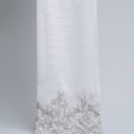 Leyla Elegant Scalloped Lace Embroidery Sheer Curtains