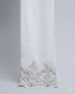 Leyla Elegant Scalloped Lace Embroidery Sheer Curtains