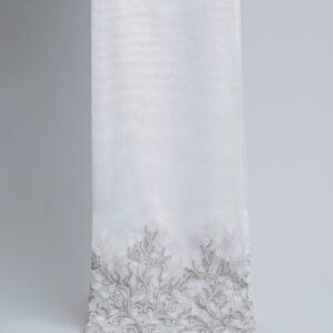 Leyla Elegant Scalloped Lace Embroidery Sheer Curtains