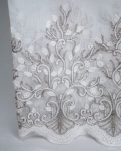 Leyla Elegant Scalloped Lace Embroidery Sheer Curtains - Image 7