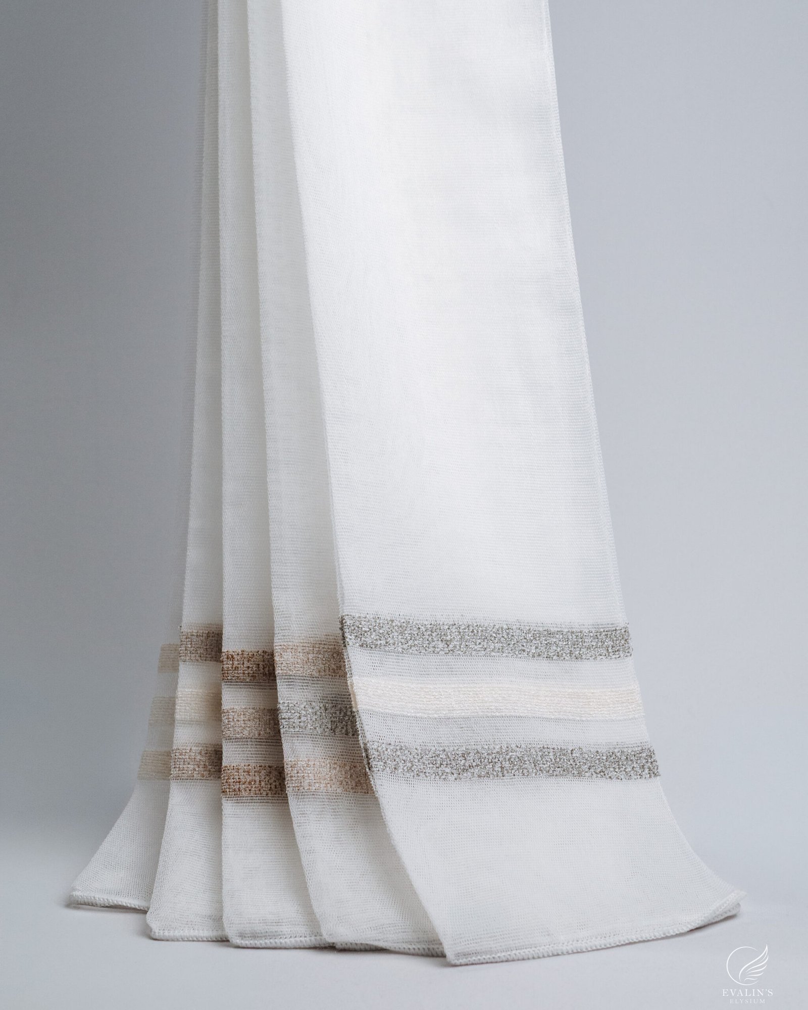 Sonya Lustre Stripe Tufted Sheer