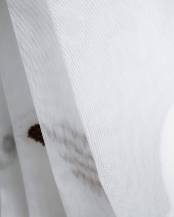 Juliet Abstract Tufted Leaf Sheer Curtains - Image 3