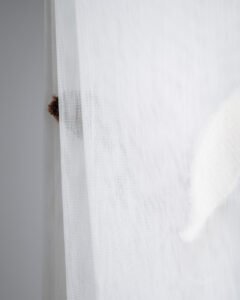 Juliet Abstract Tufted Leaf Sheer Curtains - Image 2