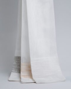 Ela Textured Stripe Weave Border Curtains