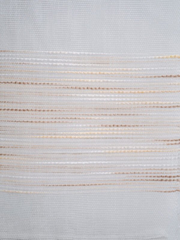 Ela Textured Stripe Weave Border Curtains - Image 7