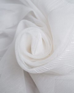 Ela Textured Stripe Weave Border Curtains - Image 5