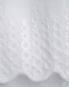 5029-5032 Textured Linen Look Embroidery Sheer Curtains - Image 6