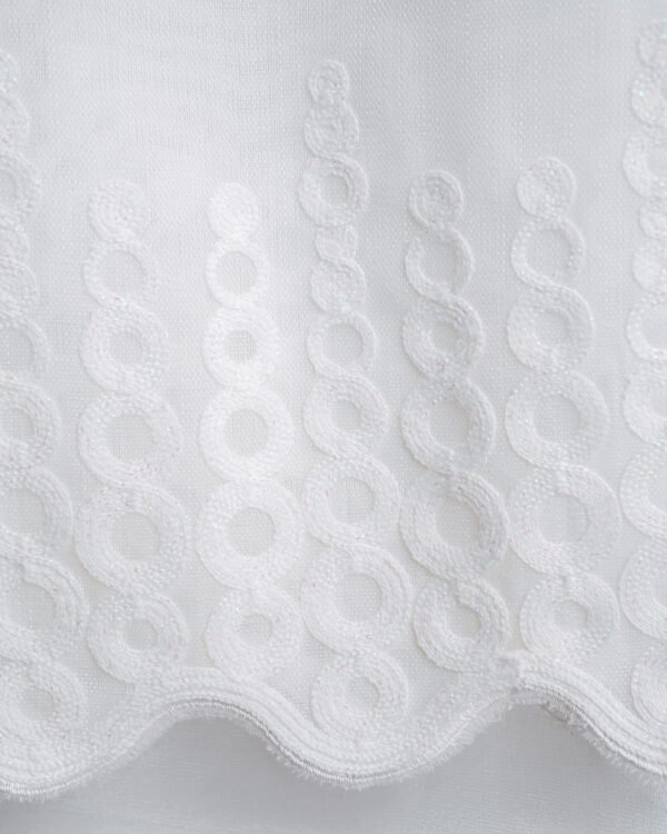 5029-5032 Textured Linen Look Embroidery Sheer Curtains - Image 6