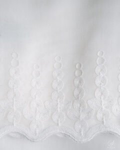 5029-5032 Textured Linen Look Embroidery Sheer Curtains - Image 4