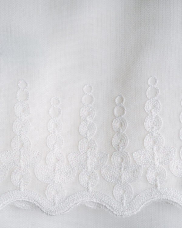 5029-5032 Textured Linen Look Embroidery Sheer Curtains - Image 4