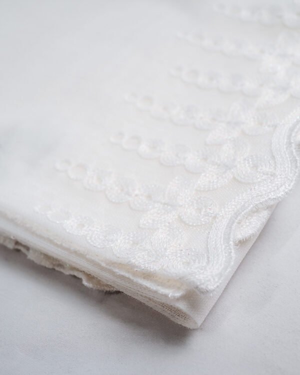 5029-5032 Textured Linen Look Embroidery Sheer Curtains - Image 3