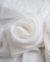 5029-5032 Textured Linen Look Embroidery Sheer Curtains - Image 2
