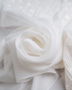 5029-5032 Textured Linen Look Embroidery Sheer Curtains - Image 2