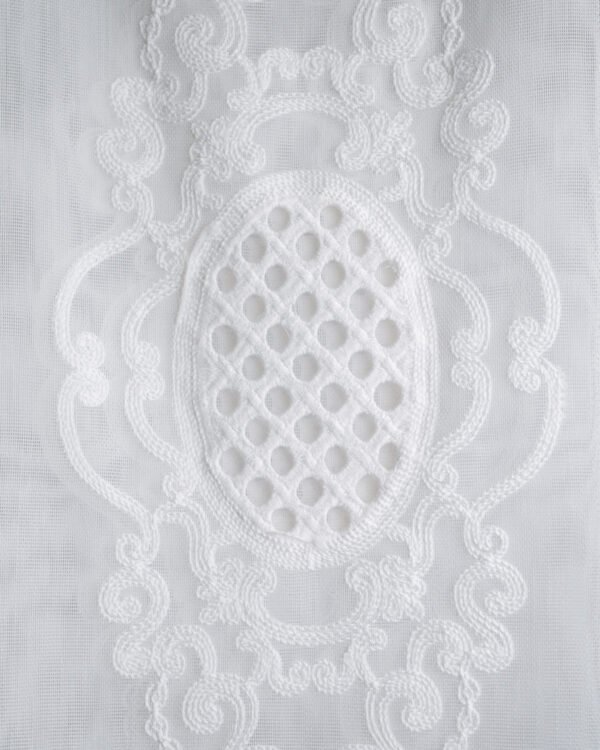 Karen European Medallion Lace Sheer Curtains - Image 6
