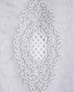 Simge Baroque Medallion Embroidered Sheer Curtains - Image 8