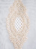 Simge Baroque Medallion Embroidered Sheer Curtains - Image 7