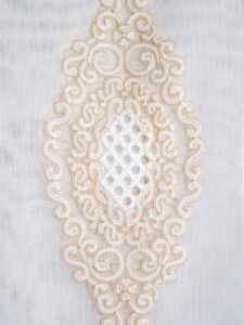 Simge Baroque Medallion Embroidered Sheer Curtains - Image 7