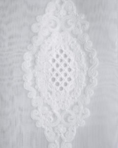 Simge Baroque Medallion Embroidered Sheer Curtains - Image 6