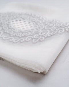 Simge Baroque Medallion Embroidered Sheer Curtains - Image 4