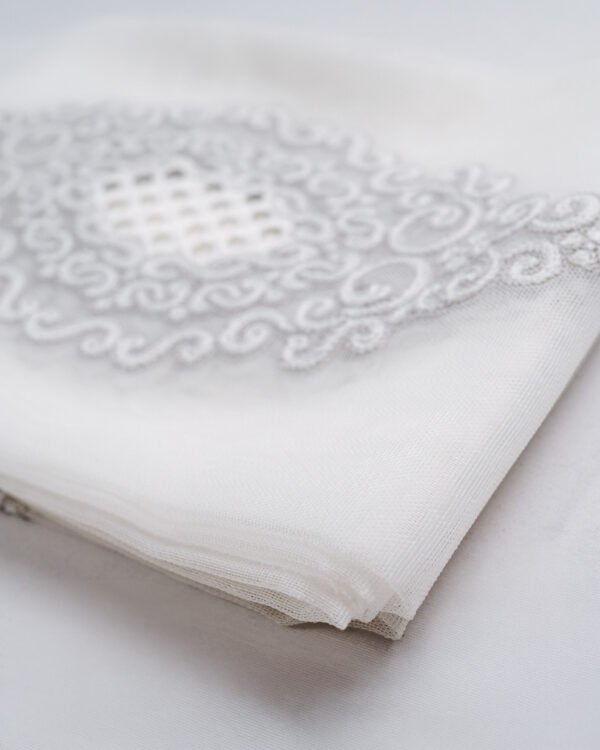 Simge Baroque Medallion Embroidered Sheer Curtains - Image 4