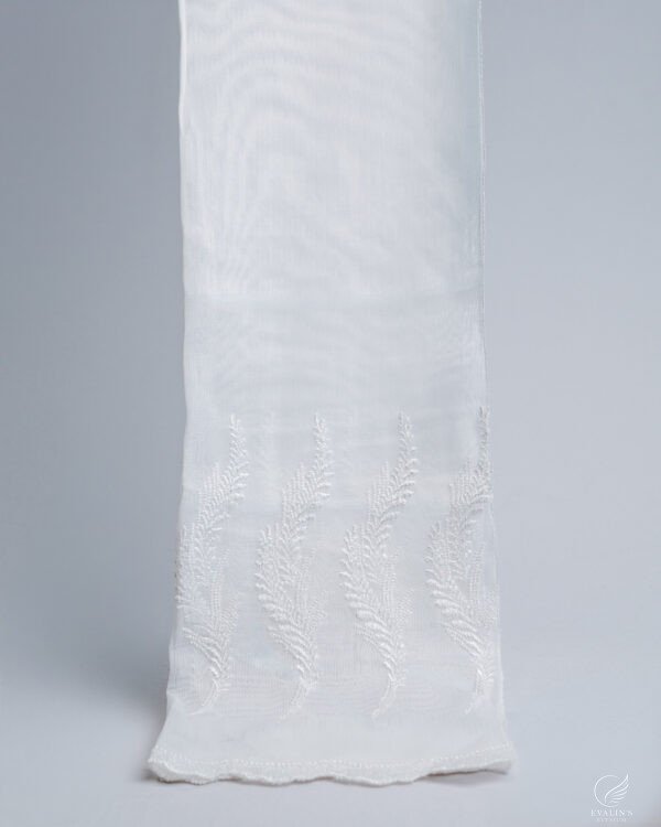 BRD Embroidered Lightweight White Sheer - Image 2