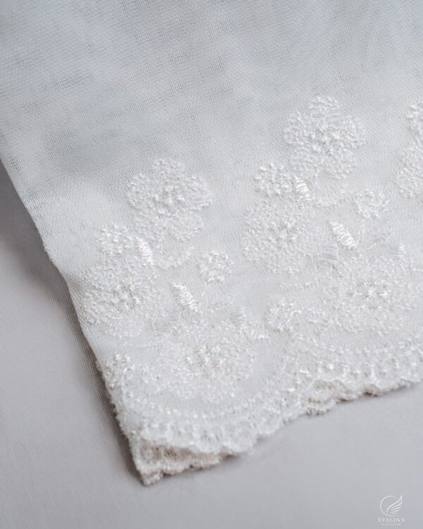 BRD Embroidered Lightweight White Sheer - Image 6