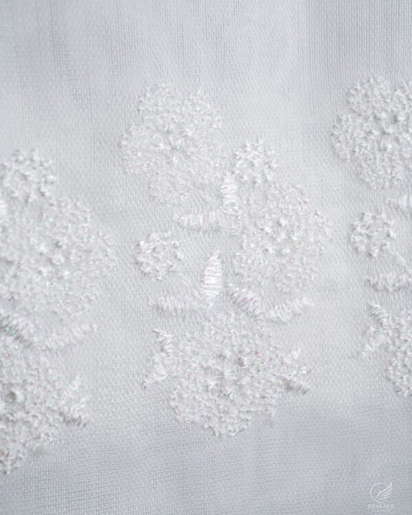 BRD Embroidered Lightweight White Sheer - Image 7