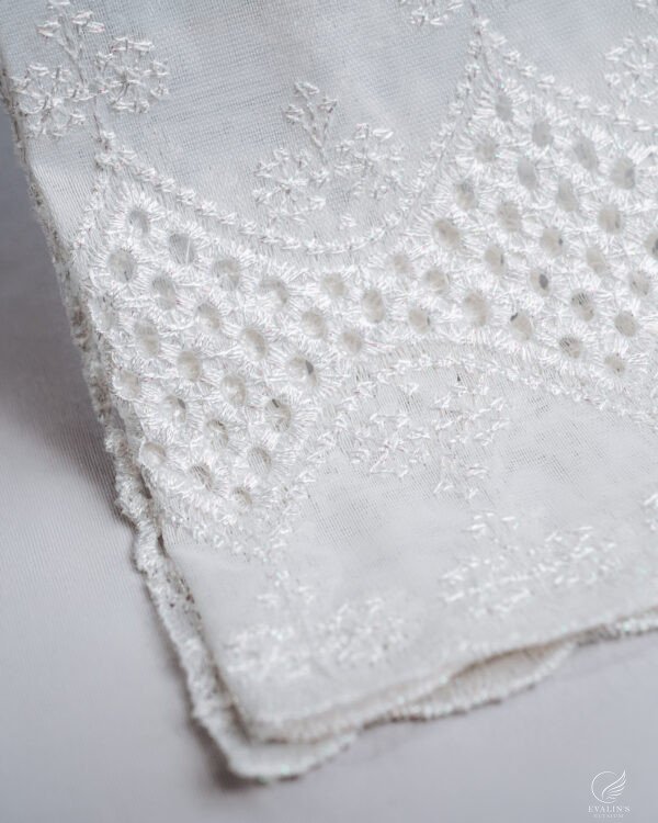 BRD Embroidered Lightweight White Sheer - Image 10