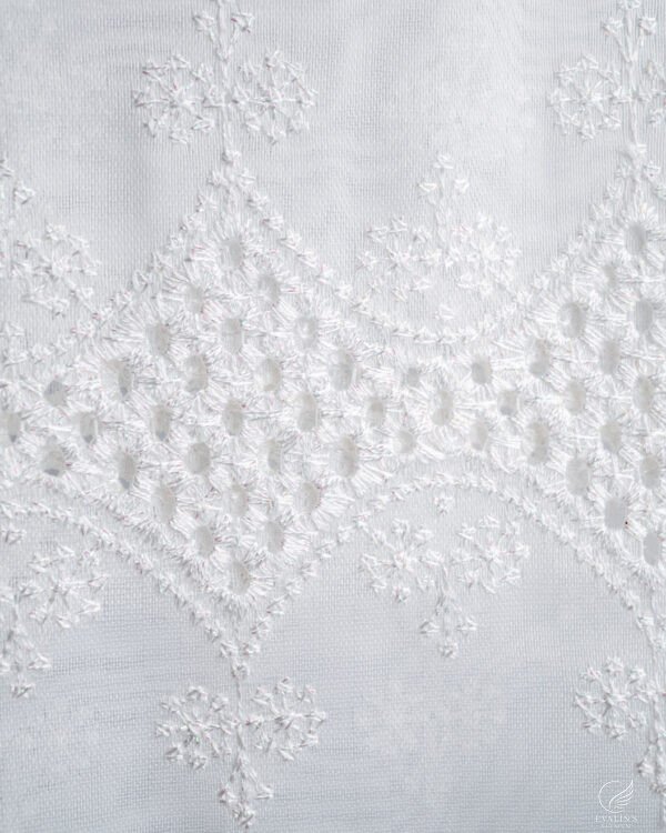 BRD Embroidered Lightweight White Sheer - Image 11