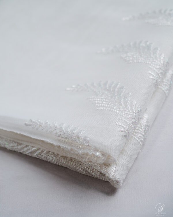 BRD Embroidered Lightweight White Sheer - Image 13