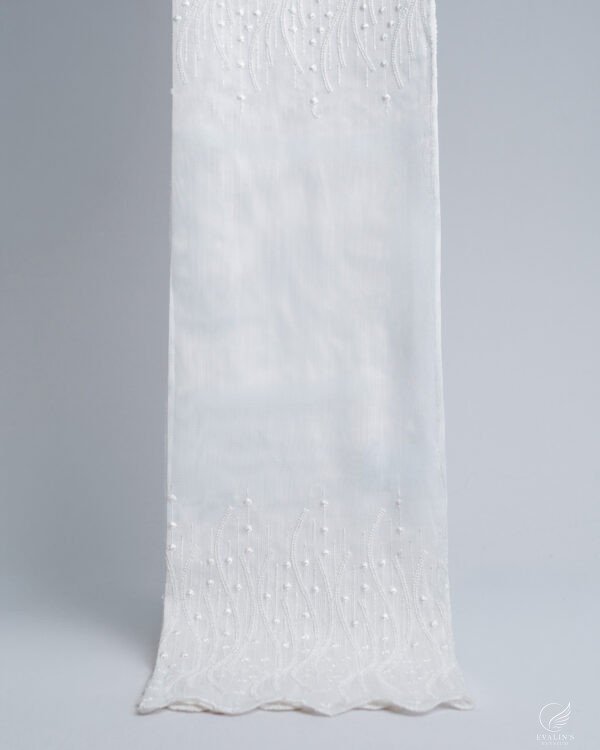 BRD Embroidered Lightweight White Sheer - Image 19
